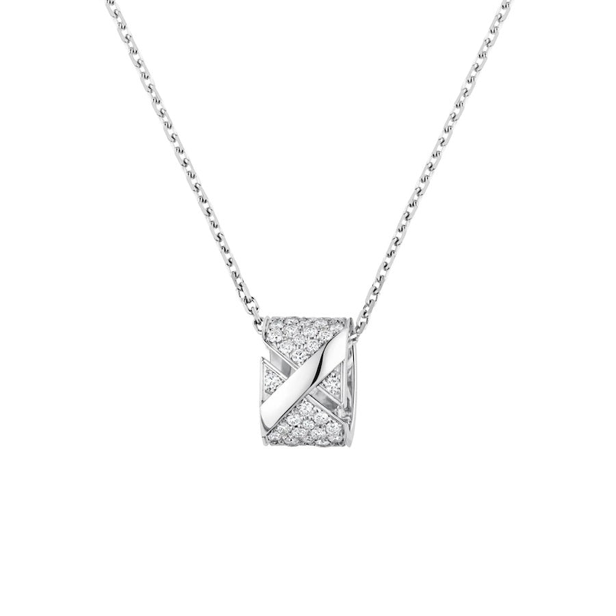[Luna Brilliance]LIENS EVIDENCE DIAMOND PAVED NECKLACE