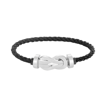 [Luna Brilliance]CHANCE LARGE 8 FIGURE BUCKLE NO DIAMOND BRACELET SILVER