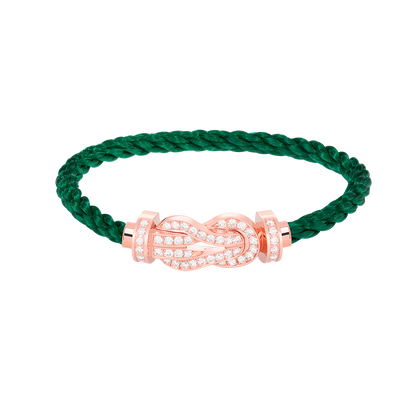 [Luna Brilliance]CHANCE LARGE 8 FIGURE BUCKLE FULL DIAMOND BRACELET ROSE GOLD