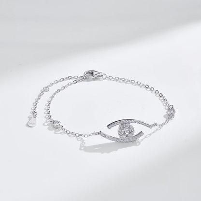 [Luna Brilliance]Lucky Eye Pave-Set Diamond Bracelet