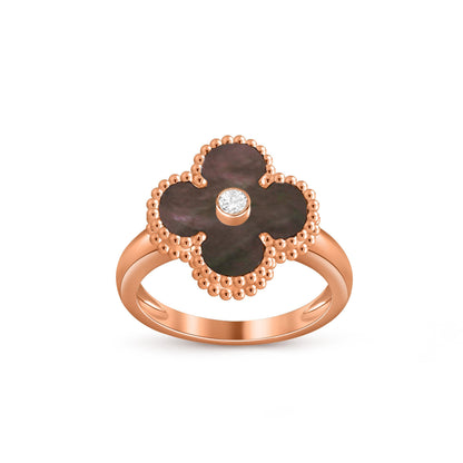 [Luna Brilliance]CLOVER DIAMOND RING ROSE GOLD COLLECTION