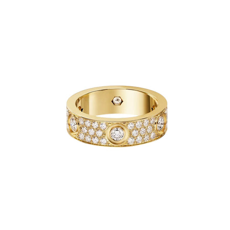[Luna Brilliance] LOVE 5.5MM FULL-PAVE 6-DIAMOND RING