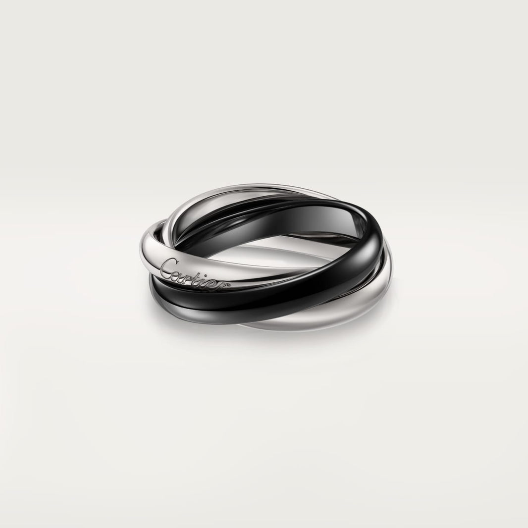 [Luna Brilliance] TRINITY 3.2MM RING BLACK CERAMIC
