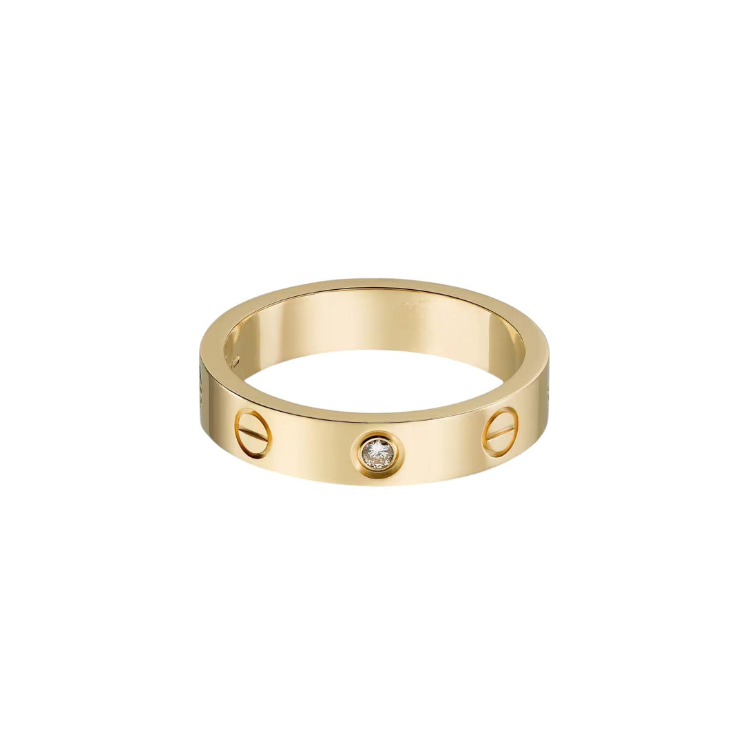 [Luna Brilliance] LOVE 4MM 1 DIAMOND RING