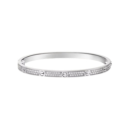 [Luna Brilliance] LOVE BRACELET 3.65MM DIAMOND-PAVED