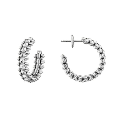 [Luna Brilliance] CLASH SMALL HOOP EARRINGS