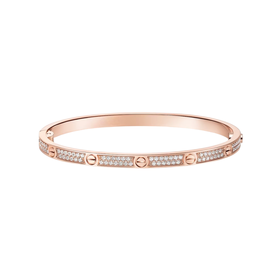 [Luna Brilliance] LOVE BRACELET 3.65MM DIAMOND-PAVED