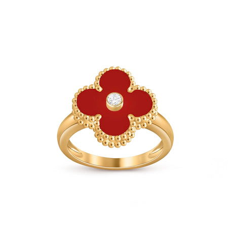 [Luna Brilliance]CLOVER DIAMOND RING GOLD COLLECTION