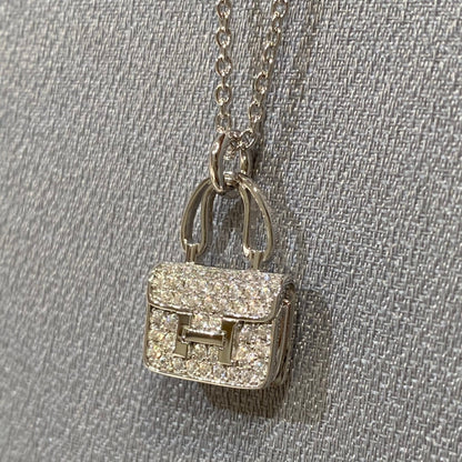 [Luna Brilliance]CONSTANCE PEDANT DIAMOND NECKLACE