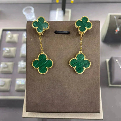 [Luna Brilliance]CLOVER 2 MOTIFS  EARRINGS (MULTIPLE CHOICESC