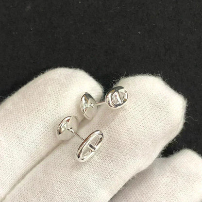 [Luna Brilliance]CHAINE SMALL EARRINGS GOLD AND SILVER