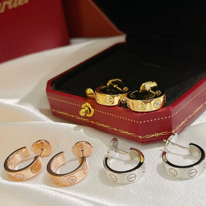 [Luna Brilliance] LOVE EARRINGS 5.7MM 2 DIAMONDS