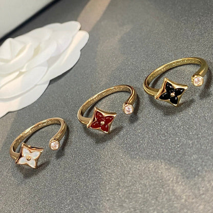 [Luna Brilliance]STAR 1 DIAMOND OPEN RING