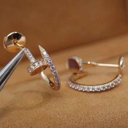 [Luna Brilliance] JUSTE FULL DIAMOND SMALL EARRINGS