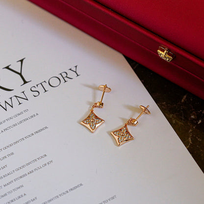 [Luna Brilliance]STAR DIAMONDS EARRINGS GOLD