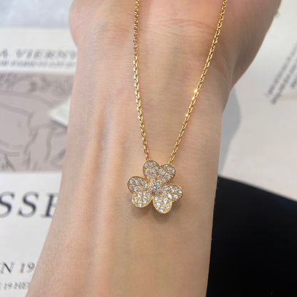 [Luna Brilliance]FLOWER DIAMOND NECKLACE
