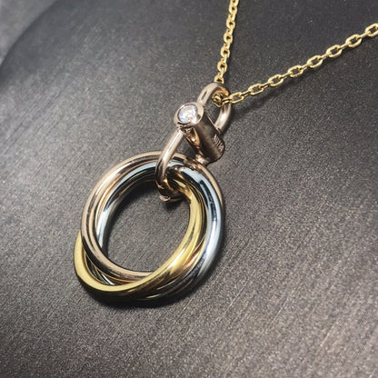 [Luna Brilliance] TRINITY  NECKLACE 1 DIAMOND