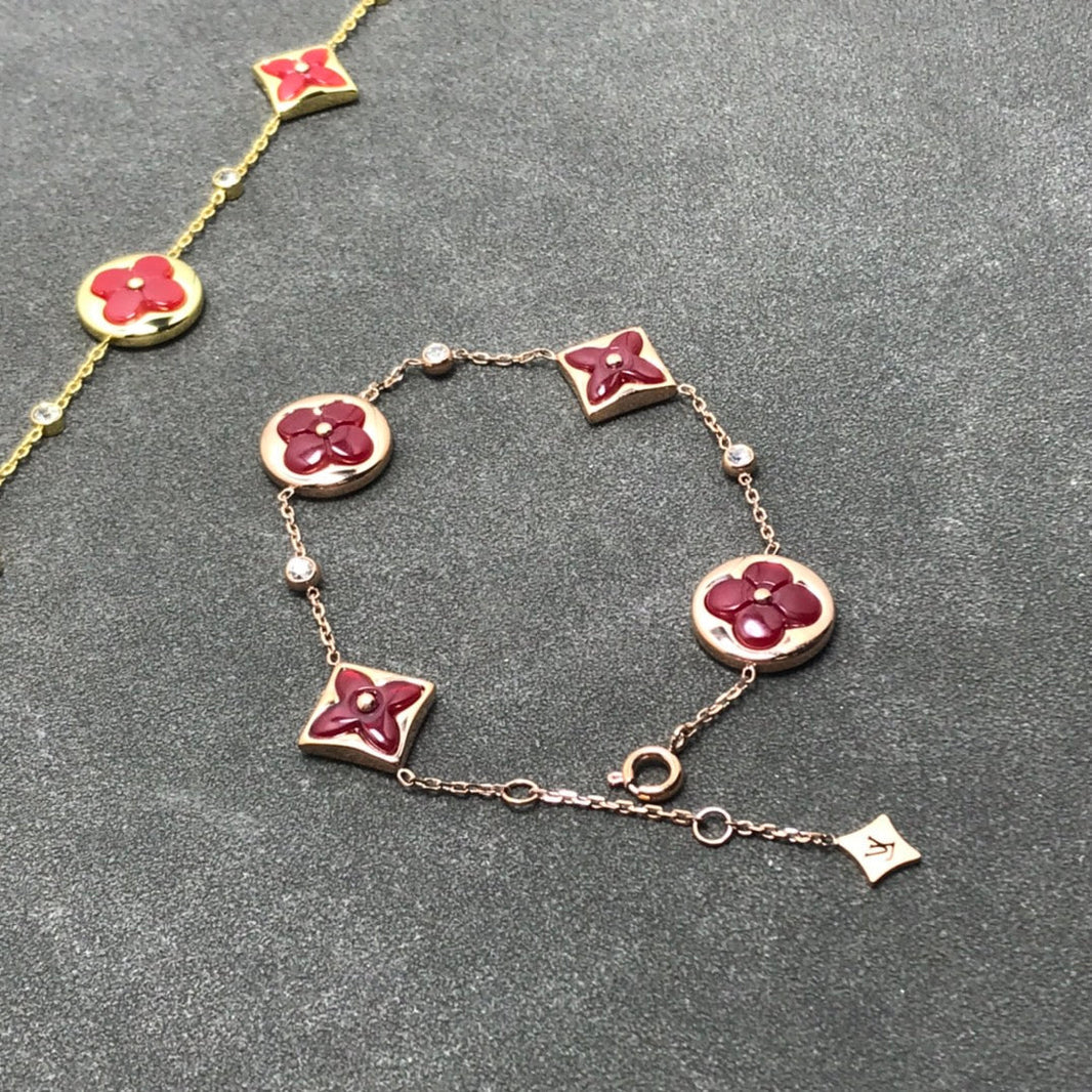 [Luna Brilliance]STAR AND SUN CARNELIAN 4 MOTIFS 3 DIAMONDS