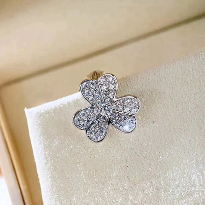 [Luna Brilliance]CLOVER COMOS DIAMOND EARRINGS SILVER
