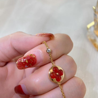 [Luna Brilliance]SUN PEDANT CARNELIAN BRACELET