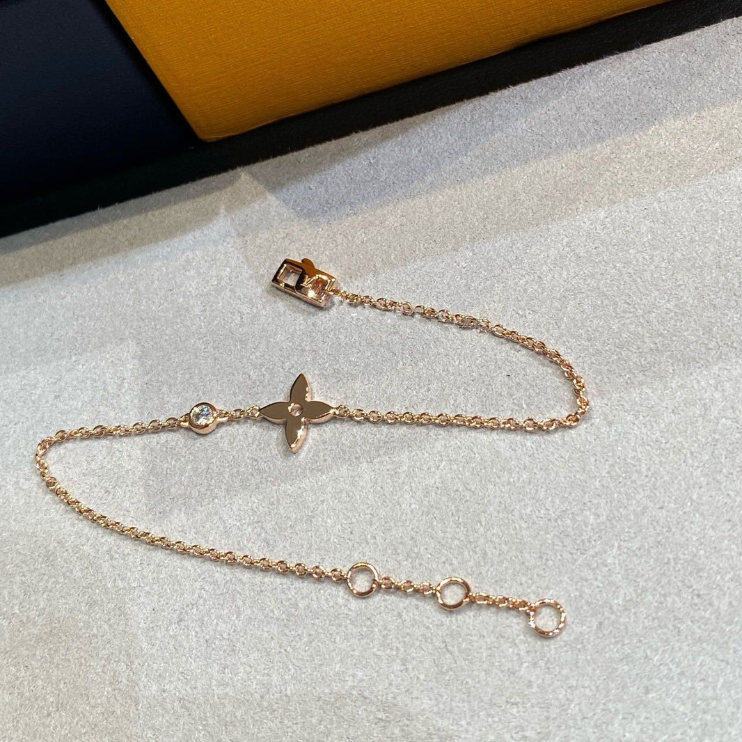 [Luna Brilliance]STAR DIAMOND PINK GOLD BRACELET