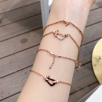[Luna Brilliance]FORCE 10 PINK GOLD DIAMOND NECKLACE