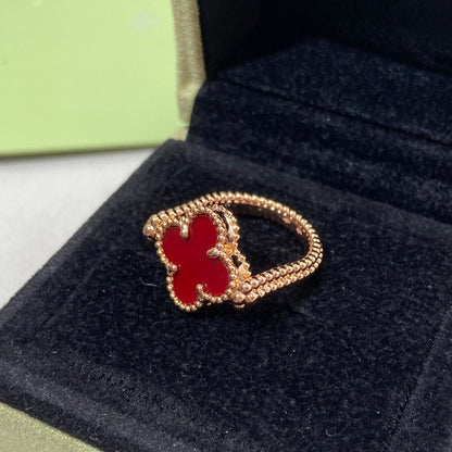[Luna Brilliance]CLOVER RIVERSIBLE RING ROSE GOLD COLLECTION