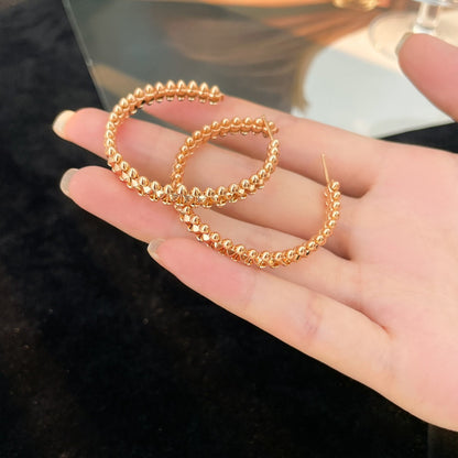 [Luna Brilliance] CLASH HOOP LARGE EARRINGS