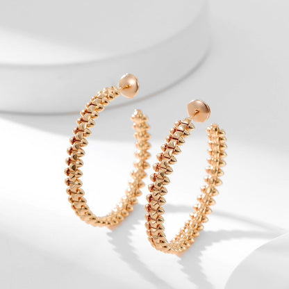 [Luna Brilliance] CLASH HOOP LARGE EARRINGS