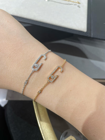 [Luna Brilliance] LOVE & JUSTE Baby Move Diamond Bracelet Stack Set