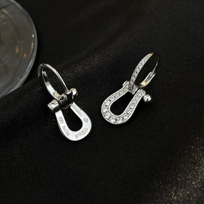 [Luna Brilliance]FORCE 10 FULL DIAMOND DROP EARRINGS MEDIUM MODEL
