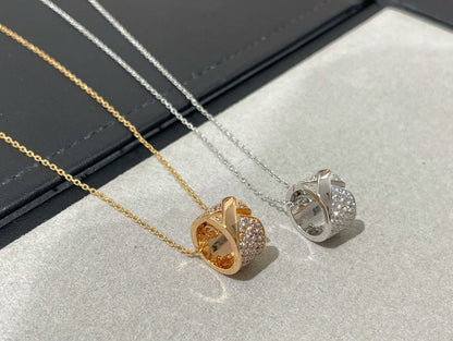 [Luna Brilliance]LIENS EVIDENCE DIAMOND PAVED NECKLACE