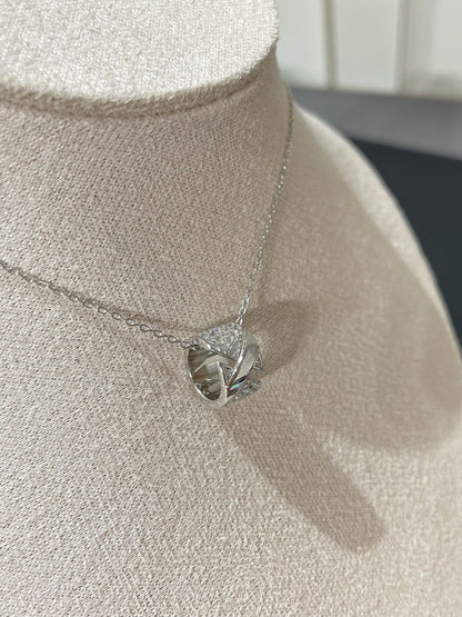 [Luna Brilliance]LIENS EVIDENCE DIAMOND PAVED NECKLACE