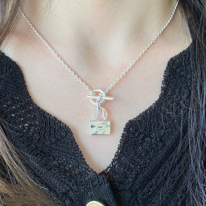 [Luna Brilliance]CONSTANCE PEDANT SILVER NECKLACE