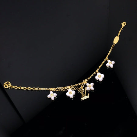 [Luna Brilliance]LOGO 6 MOTIF STAR AND SUN GOLD BRACELET