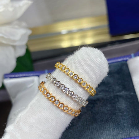 [Luna Brilliance]BEE LOVE DIAMOND PAVED SMALL RING