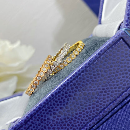 [Luna Brilliance]BEE LOVE DIAMOND PAVED SMALL RING