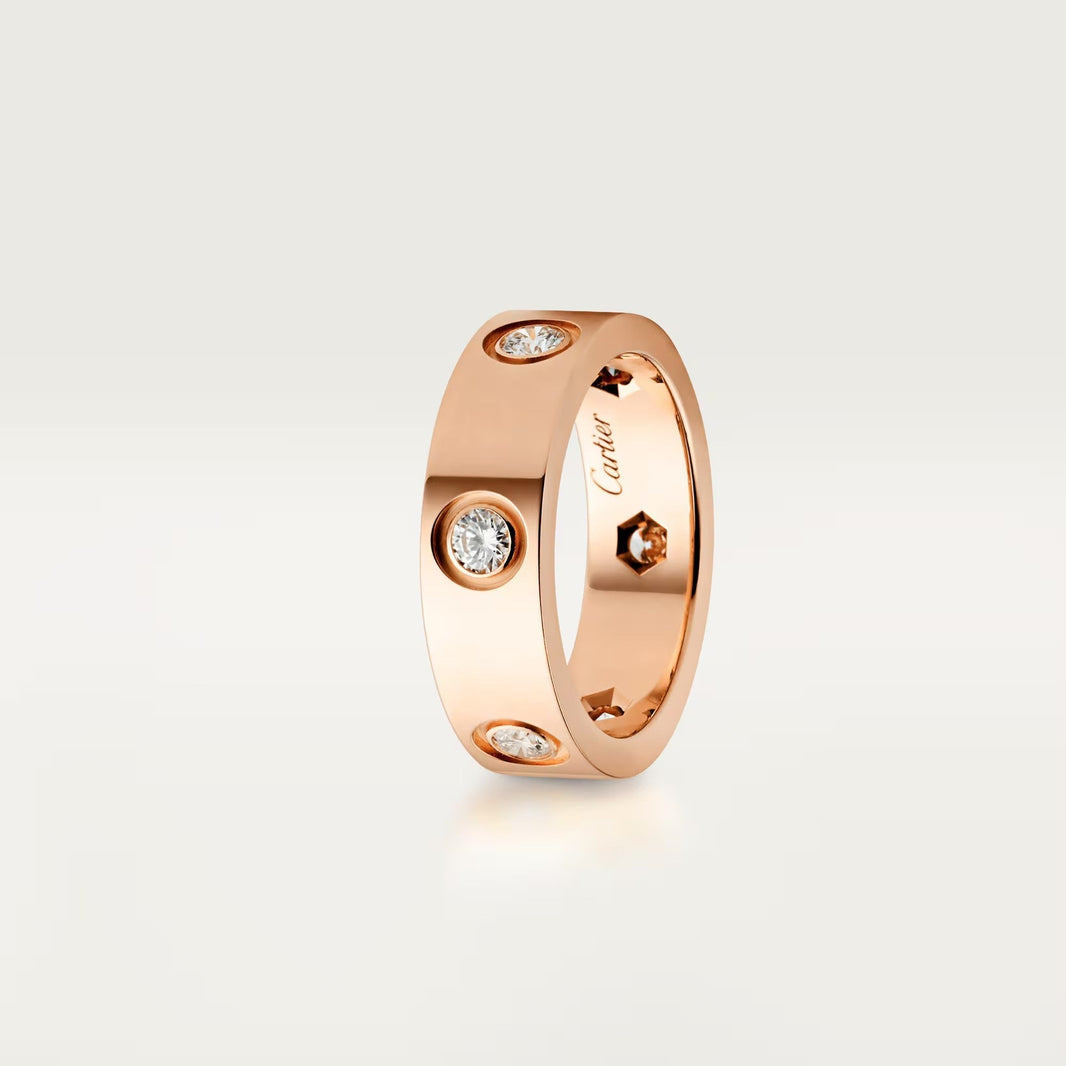 [Luna Brilliance] LOVE 5.5MM 6 DIAMOND RING