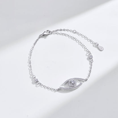 [Luna Brilliance]Lucky Eye Pave-Set Diamond Bracelet