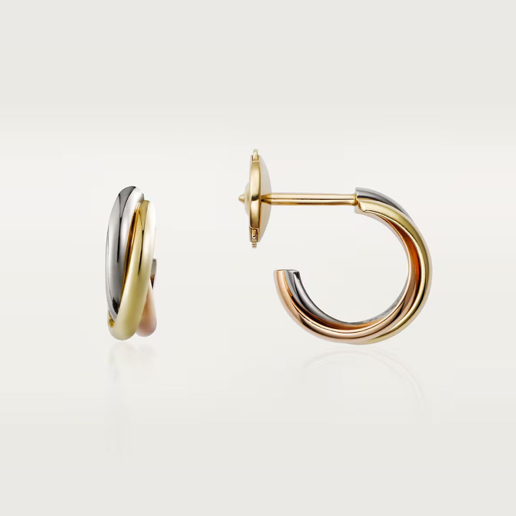[Luna Brilliance] TRINITY ON DIAMOND MINI EARRINGS