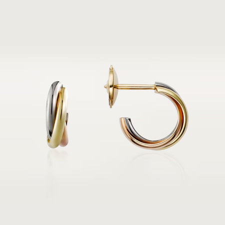 [Luna Brilliance] TRINITY ON DIAMOND MINI EARRINGS