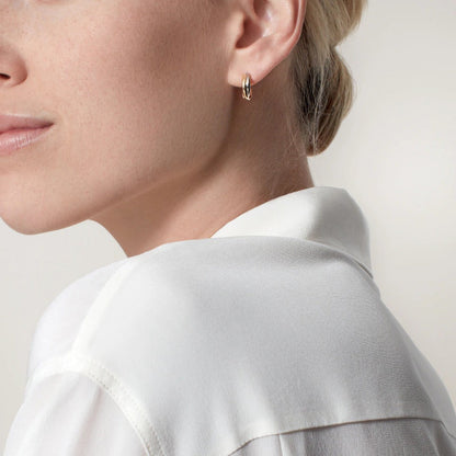 [Luna Brilliance] TRINITY ON DIAMOND MINI EARRINGS