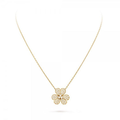 [Luna Brilliance]FLOWER DIAMOND NECKLACE