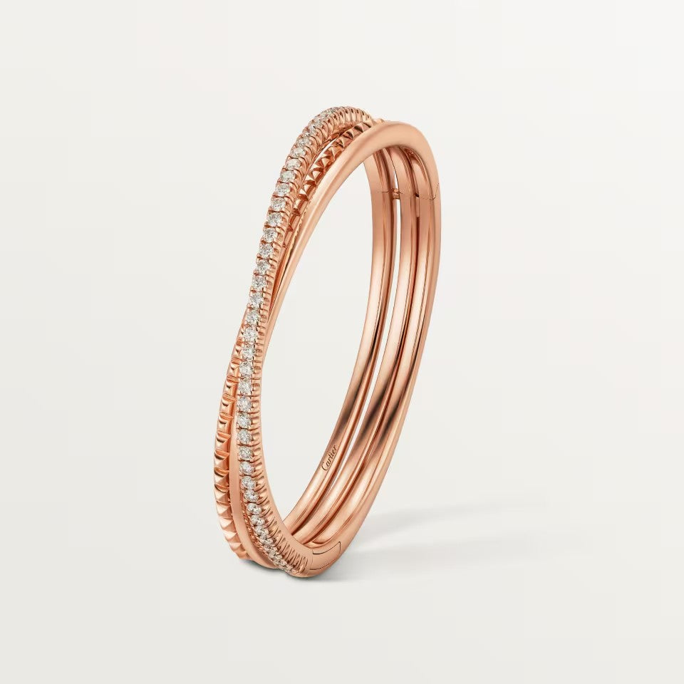 [Luna Brilliance] ETINCELLE HALF-PAVED DIAMOND BRACELET