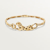[Luna Brilliance] PANTHERE HALF DIAMOND ON CHAIN BRACELET