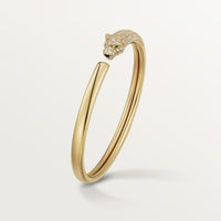[Luna Brilliance] PANTHERE HALF DIAMOND OPEN BRACELET