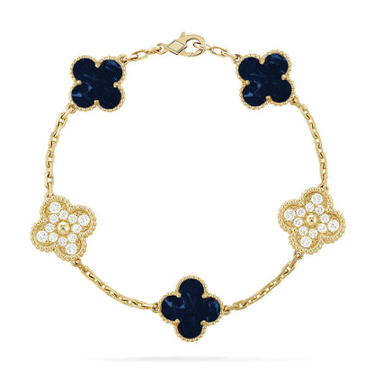 [Luna Brilliance]CLOVER 5 MOTIF PIETERSITE BRACELET COLLECTION