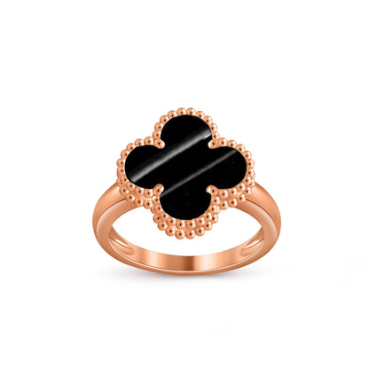 [Luna Brilliance]CLOVER RING ROSE GOLD COLLECTION