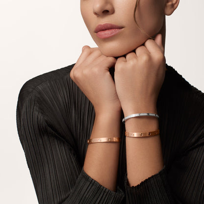 [Luna Brilliance] LOVE BRACELET 6.1MM BRUSHED