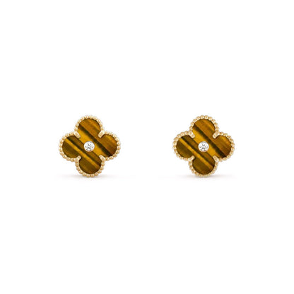 [Luna Brilliance]CLOVER  15MM DIAMOND EARRINGS COLLECTION